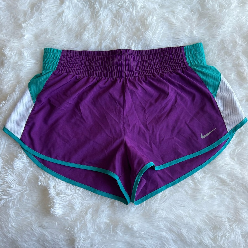 Nike Dri-FIT Women's 3" Running Short Turquoise and Purple M.